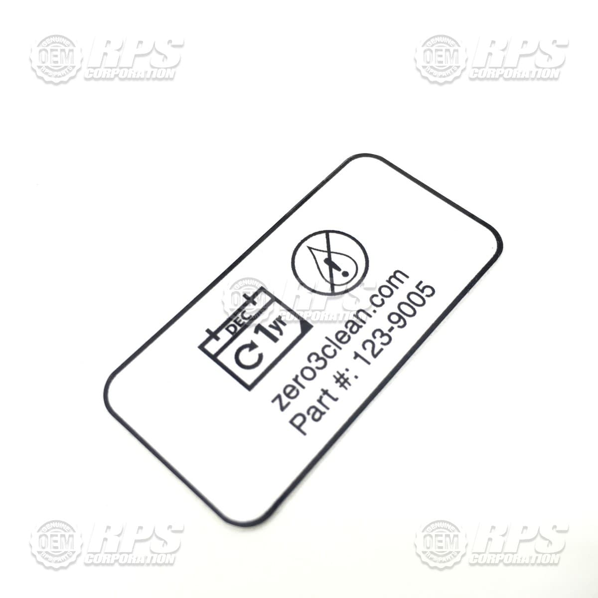 123-1841 - Decal, Destruct Chamber, Wall Mount 