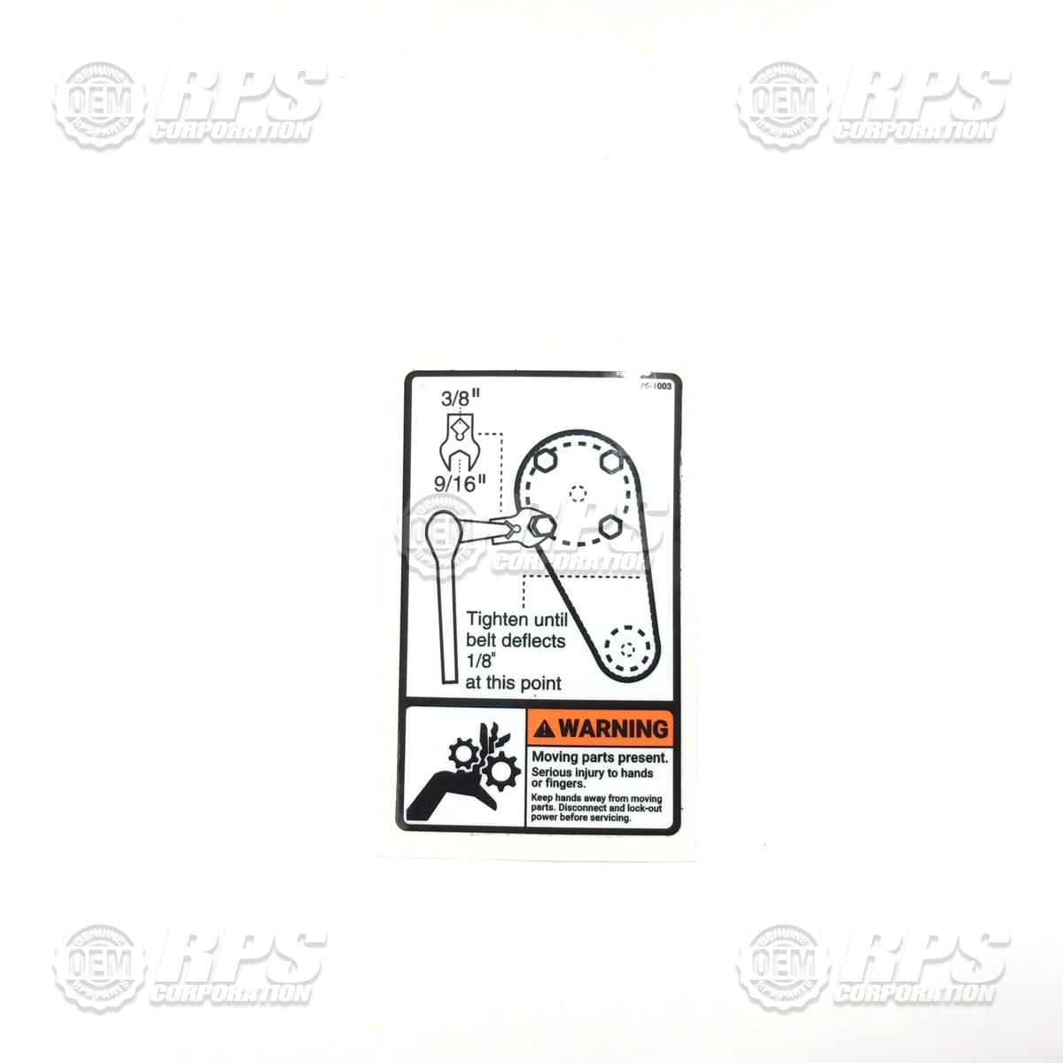 175-1003 - Decal, Cylindrical Belt 