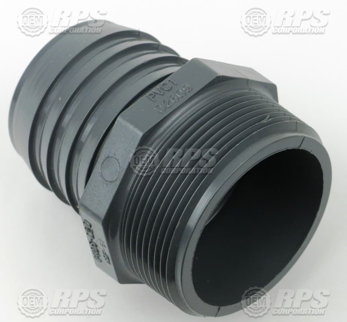 190-1210 - Fitting,2.0" NPT X 2.0" Barb Male, Nylon