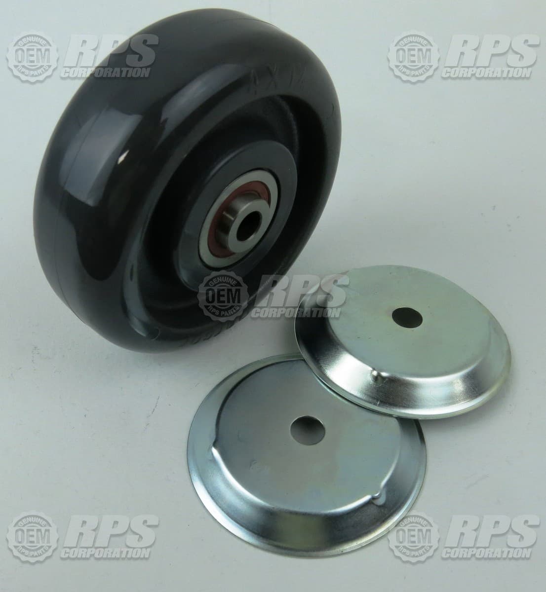 190-3020 - Wheel,4"ODx1.25"W,Poly,Grey 