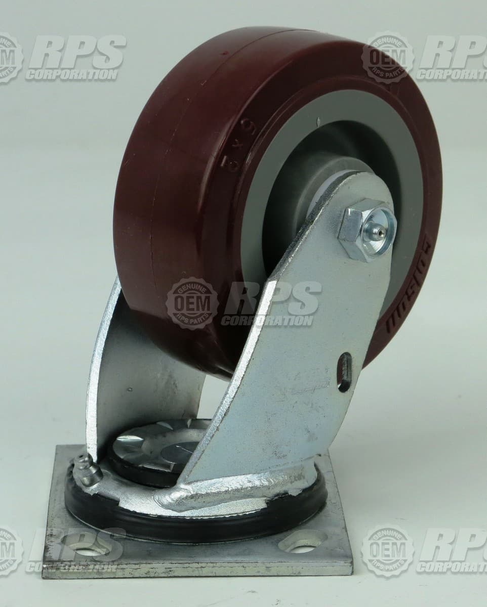 253-0130 - Caster,5", Red 