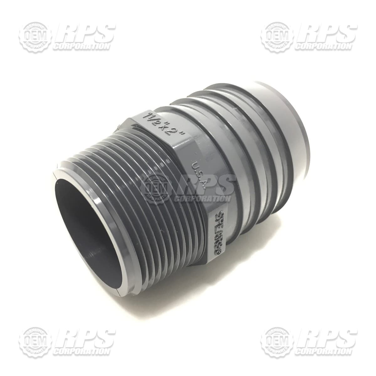 260-1210 - Fitting, 2 NPT X 1-1/2 Barb Male, Nylon