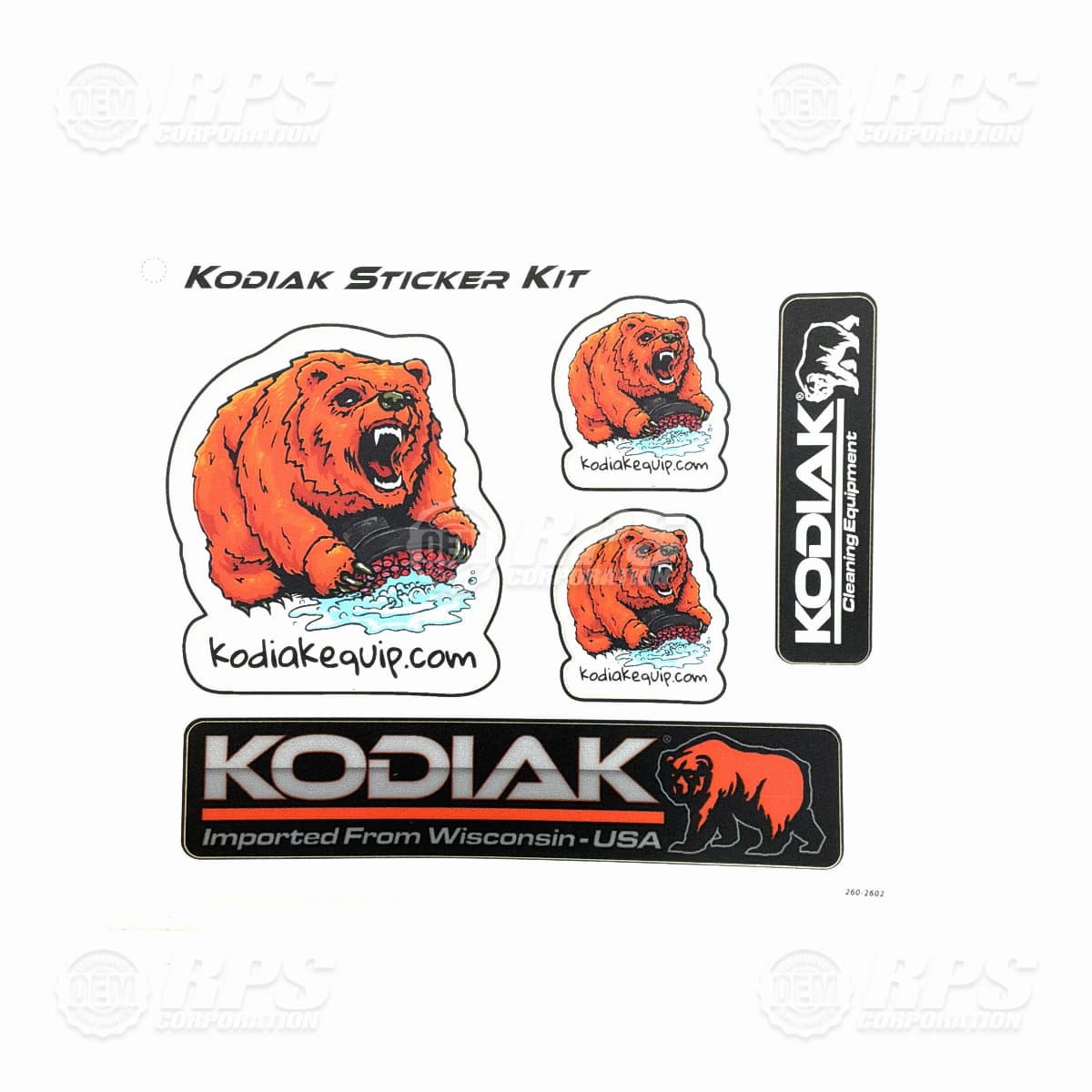 260-2602 - Kodiak Sticker Pack 