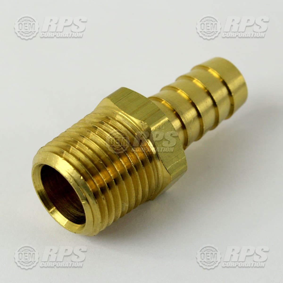 290-4176 - Fitting,1/2"MNPTx1/2"Barb Brass 