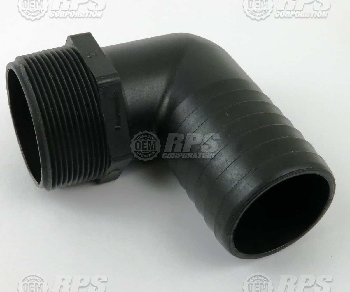 290-7040 - Elbow,2"MNPTx2"Barb Black