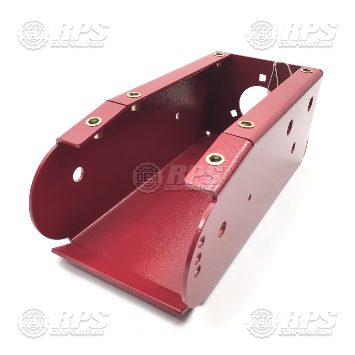 293-1171D - Steering Pedestal,Upper, Red , Gloss w/crimp nuts