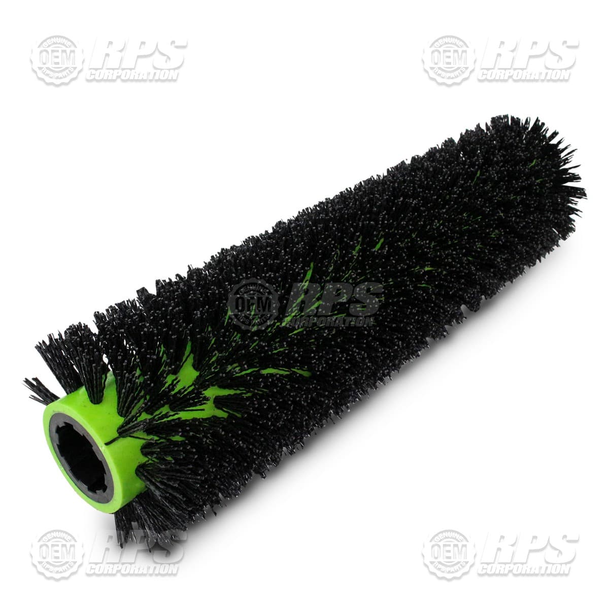 387-697S - Brush, Cyl, 38", 8-Spline Grn, 6" Dia, Tough-Grit