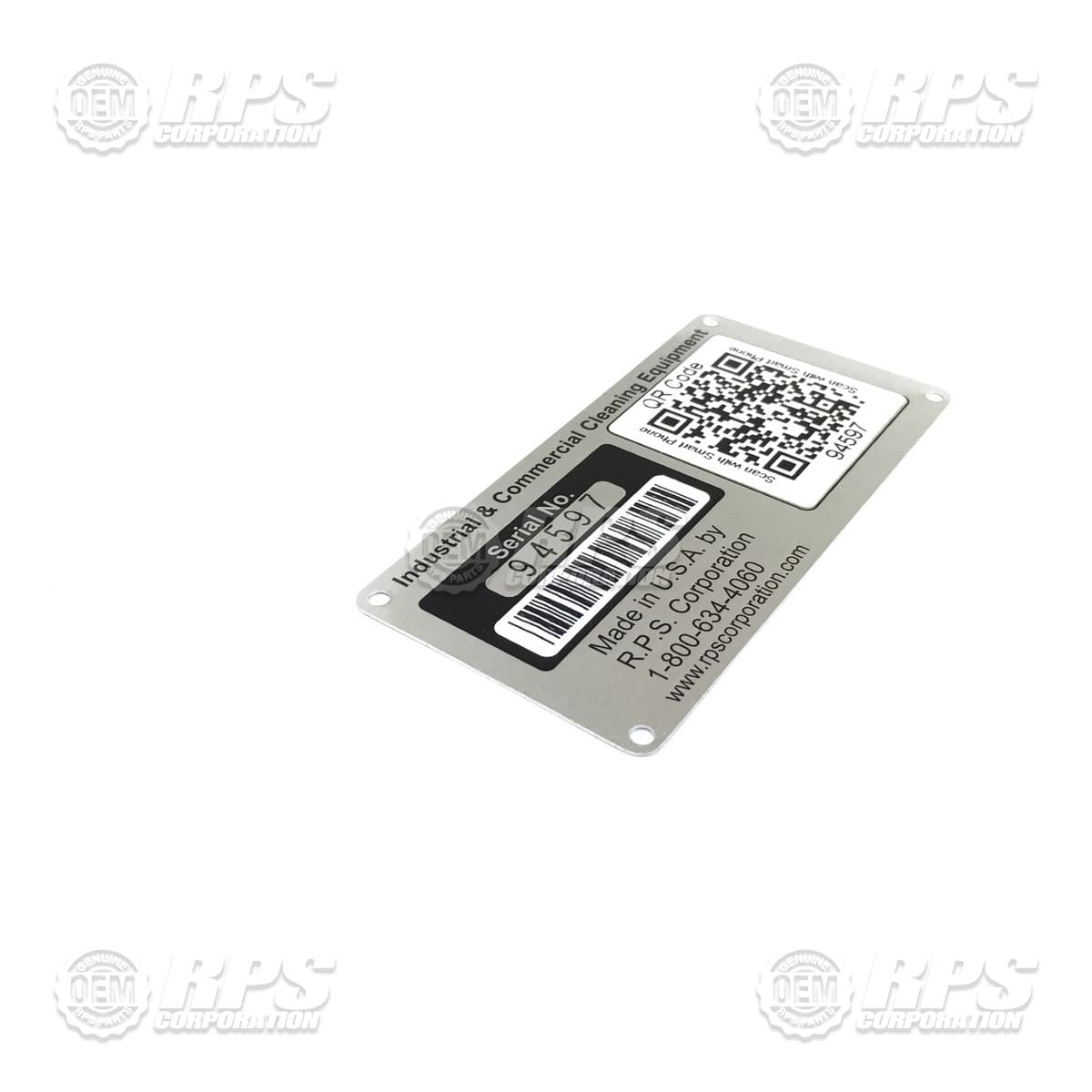 4-101 - Plate,Serial Number,FC 