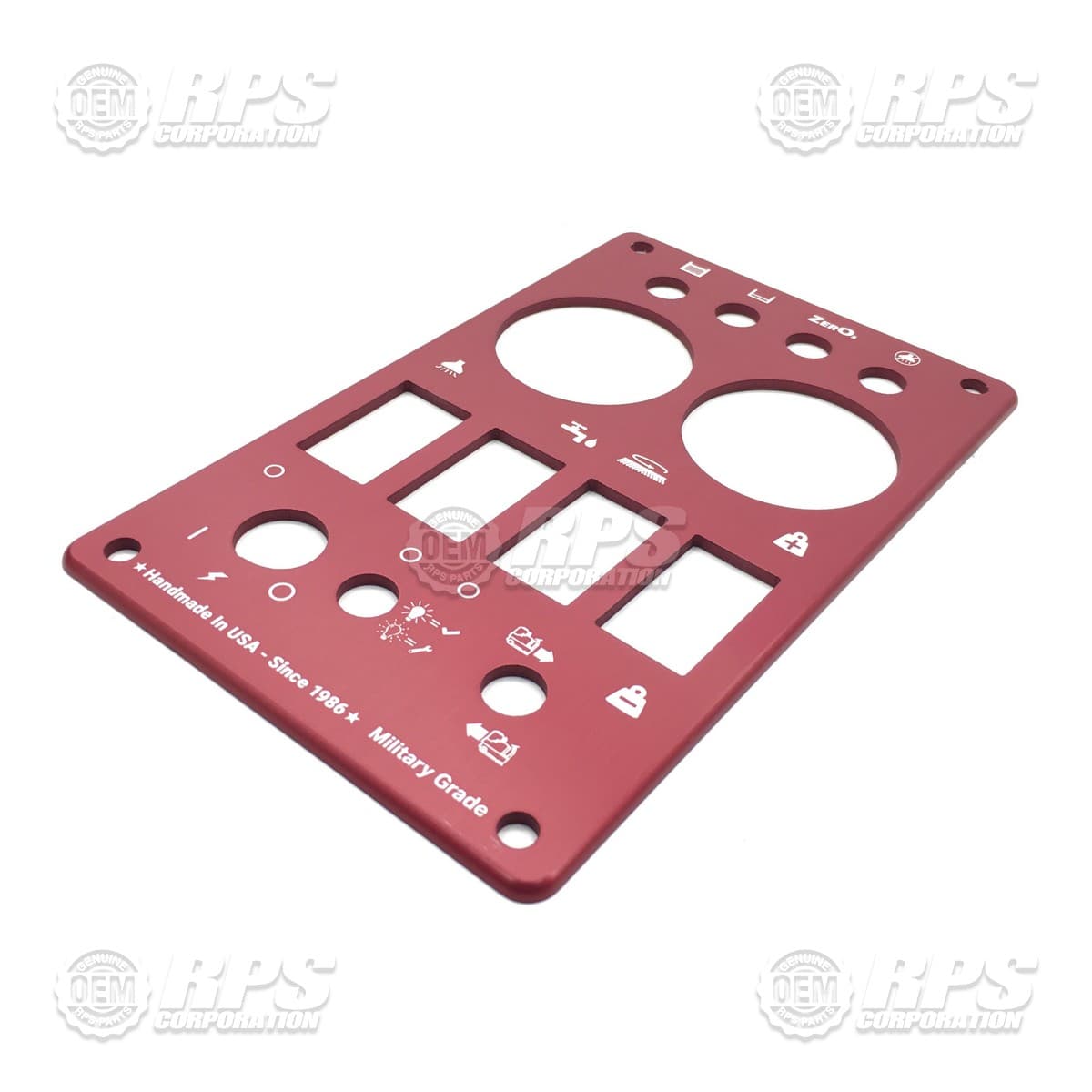 650-2022 - Control Panel Top, Rental, Red 