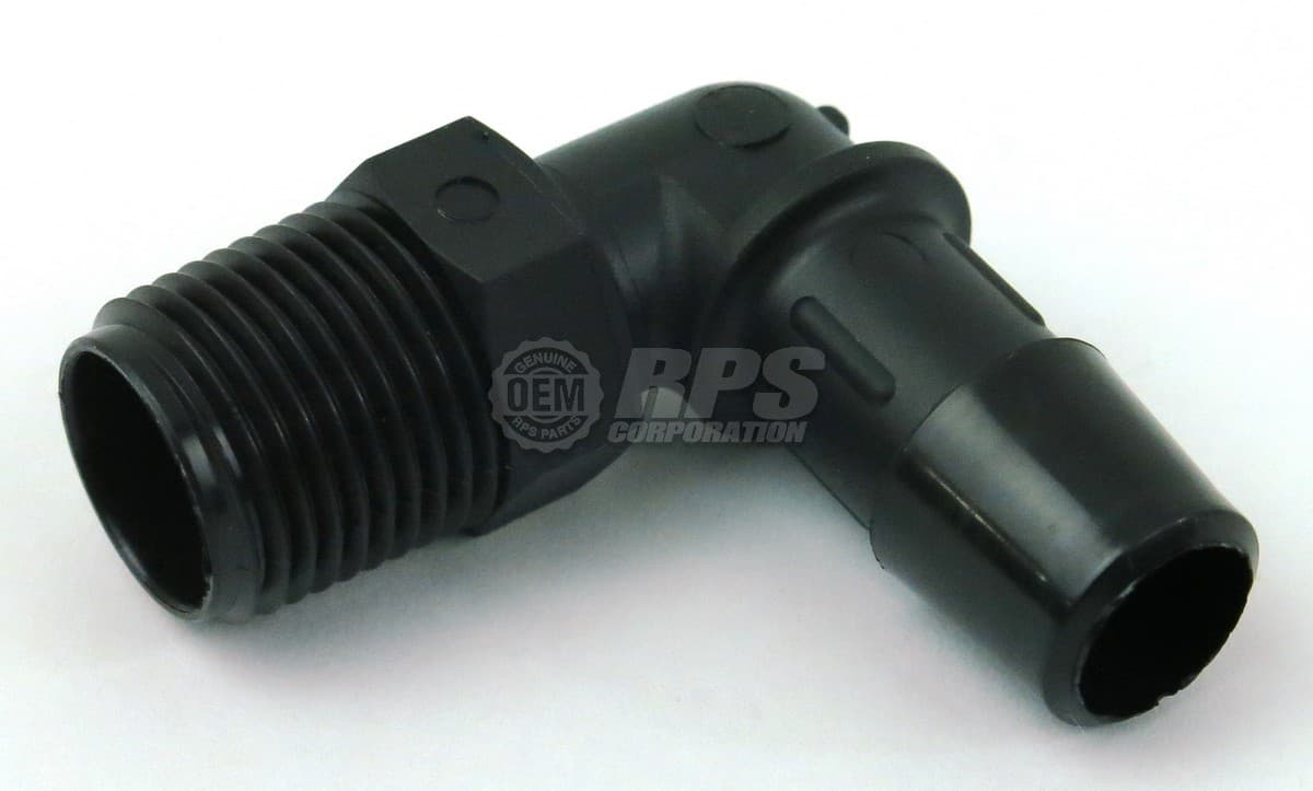 H-04764 - Elbow,1/2"Barbx3/8"MNPT Nylon