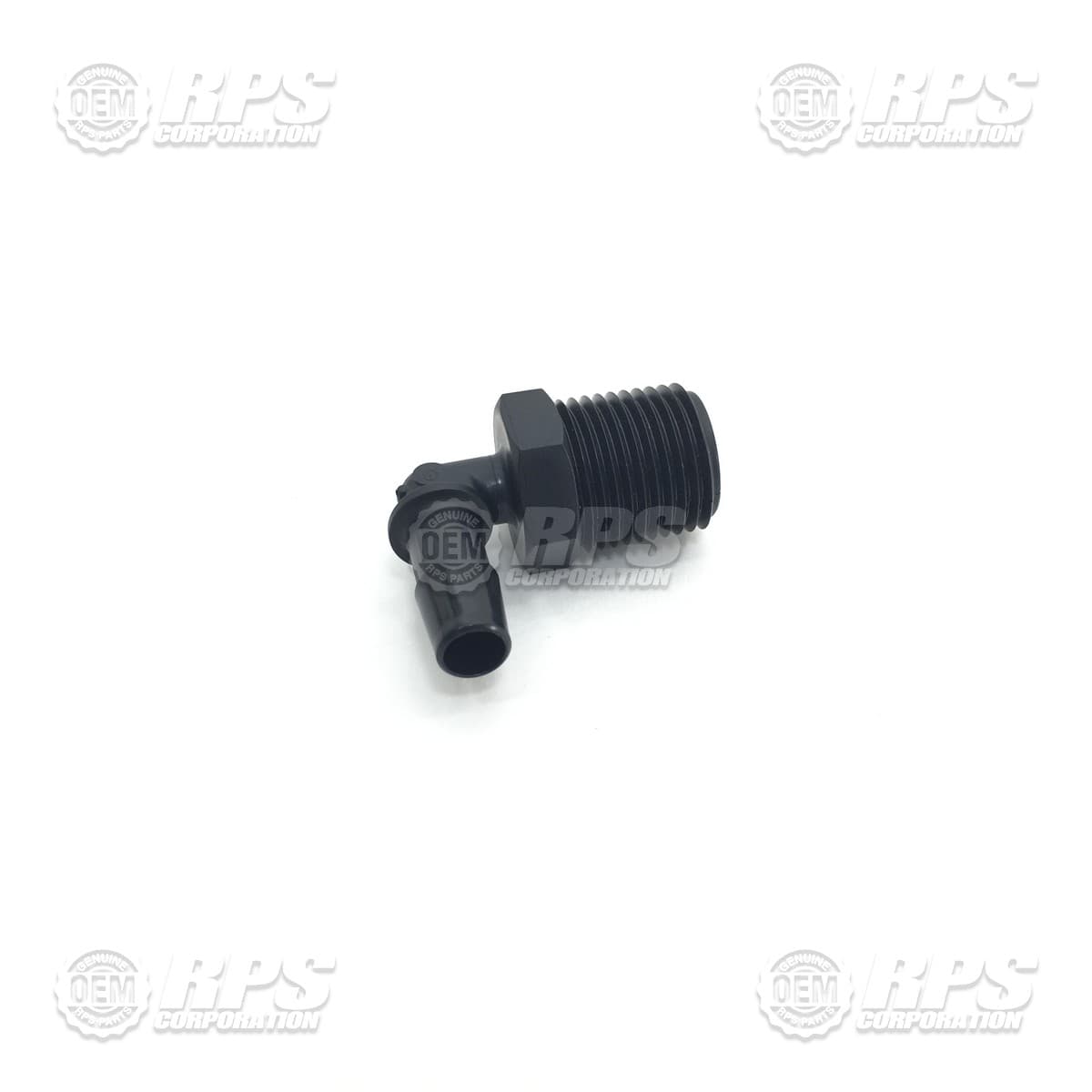 M-5463K505 - Fitting,1/2"NPTx3/8"Barb,Elbow black