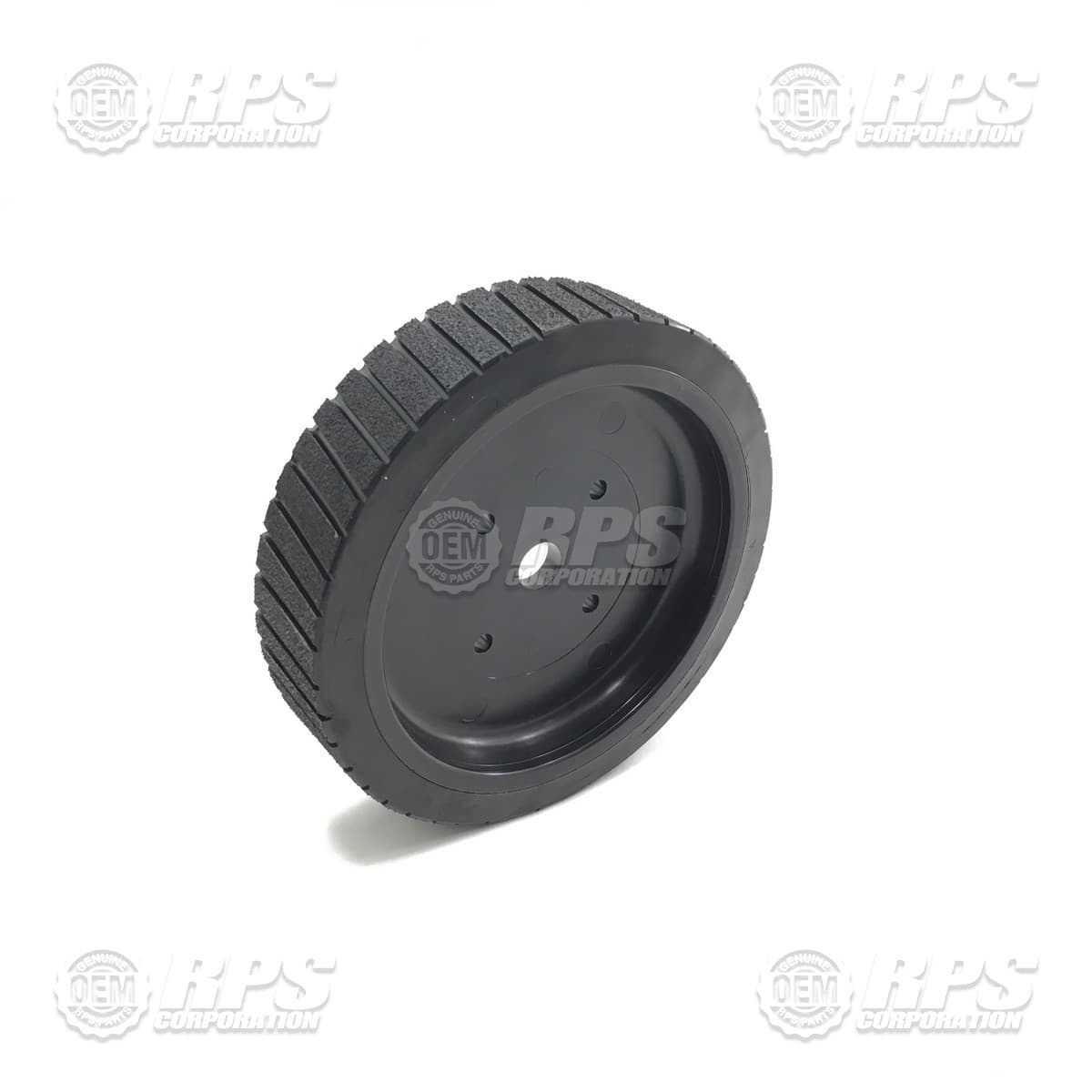 260-9191 - Tire, Black, Poly, 8" OD x 2" W Treaded