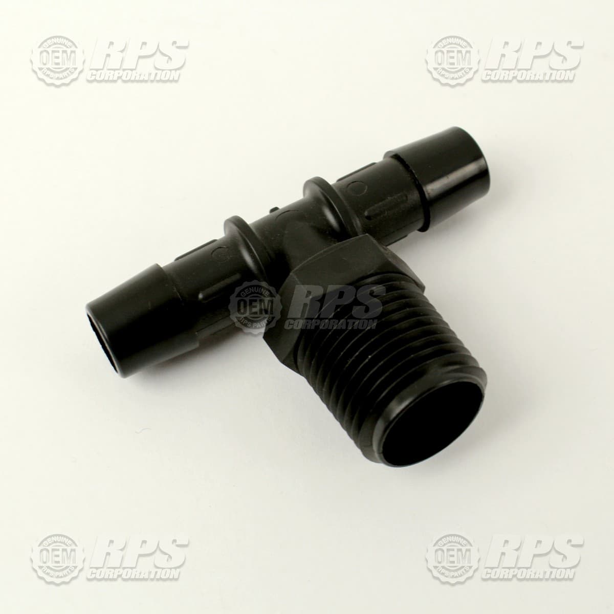 290-4155 - T-Barb,1/2"NPTx1/2"Barbs Plastic